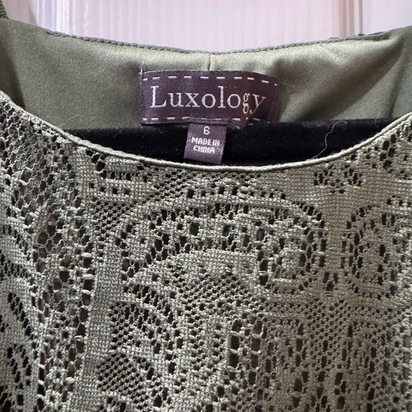 Luxology Olive Green Knee length Dress - Picture 3 of 3